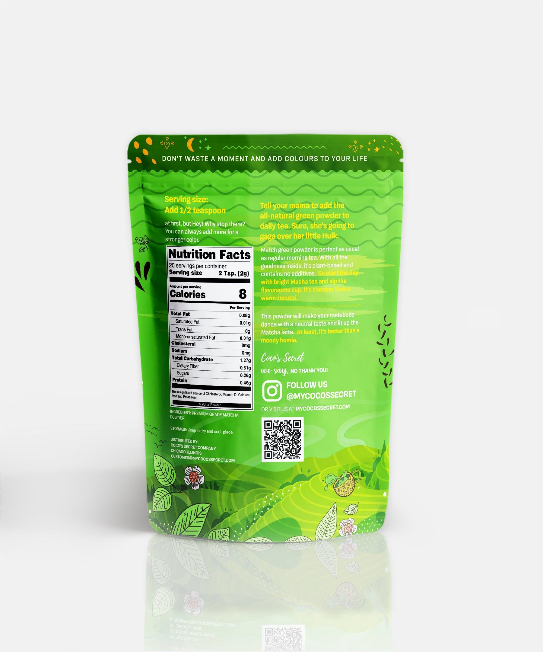 Green Matcha Tea Powder - Coco's Secret